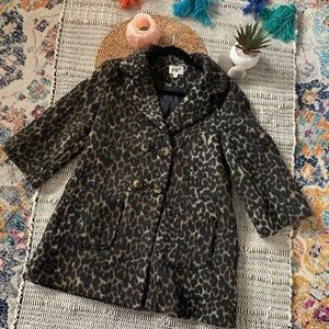 Jolt Leopard Three-quarter-sleeved coat -S